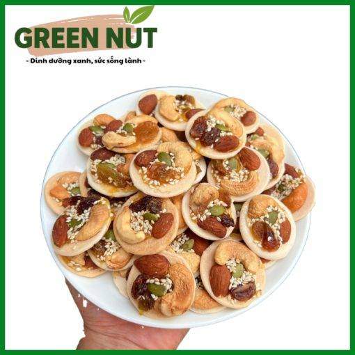 bánh đồng tiền mix hạt